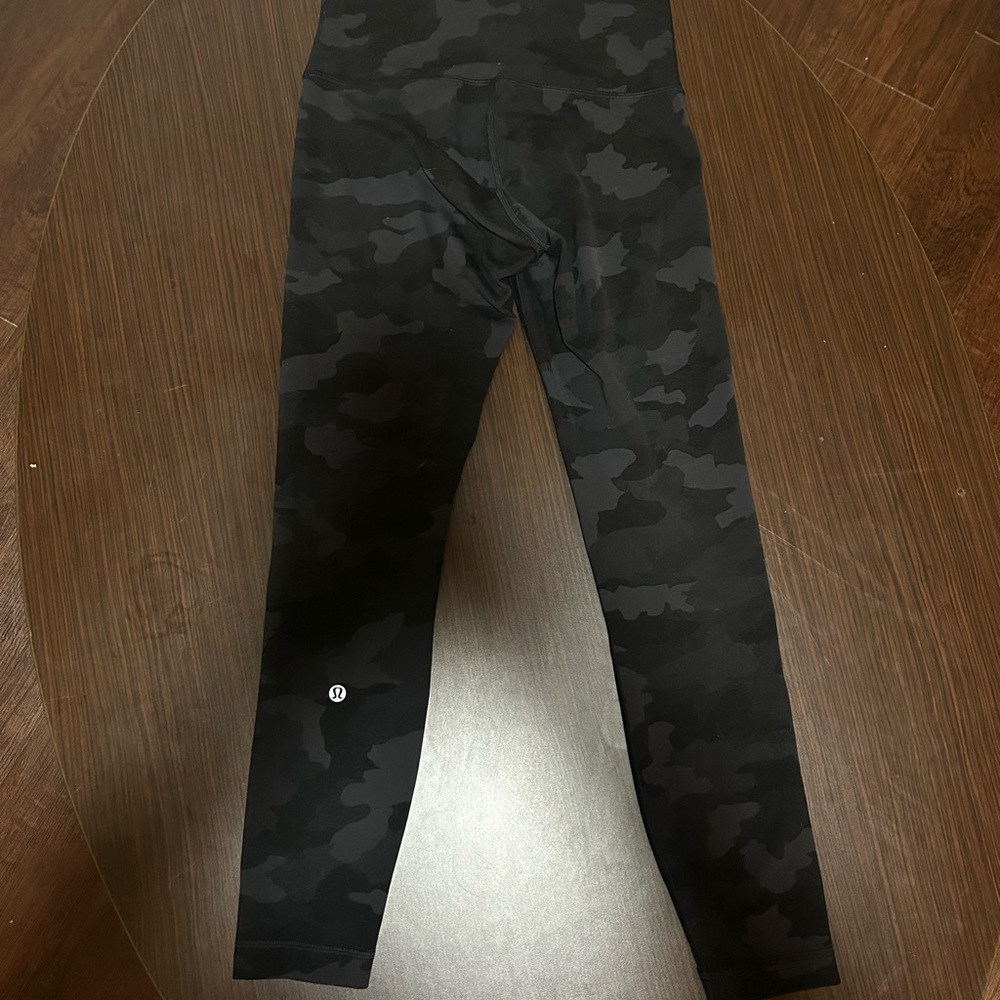lululemon athletica Black Camo Leggings